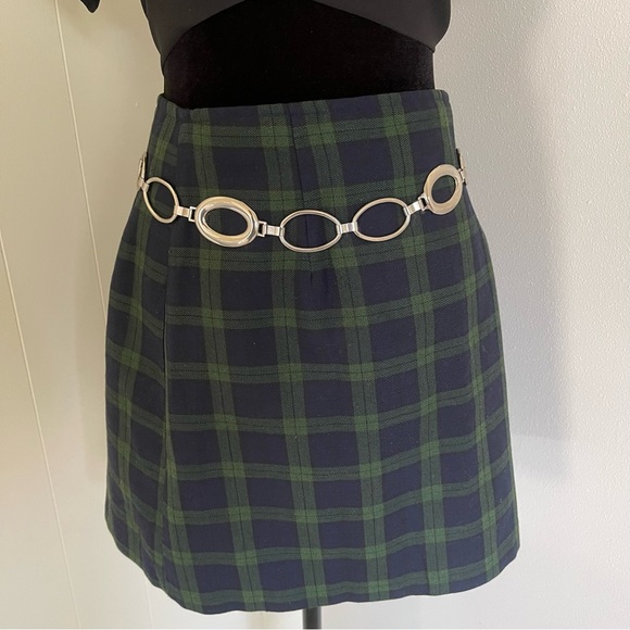 Vintage 90s plaid mini skirt size 5 - Picture 2 of 6